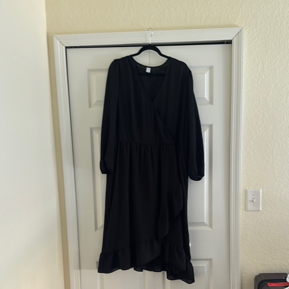 Old navy Black Wrap Dress